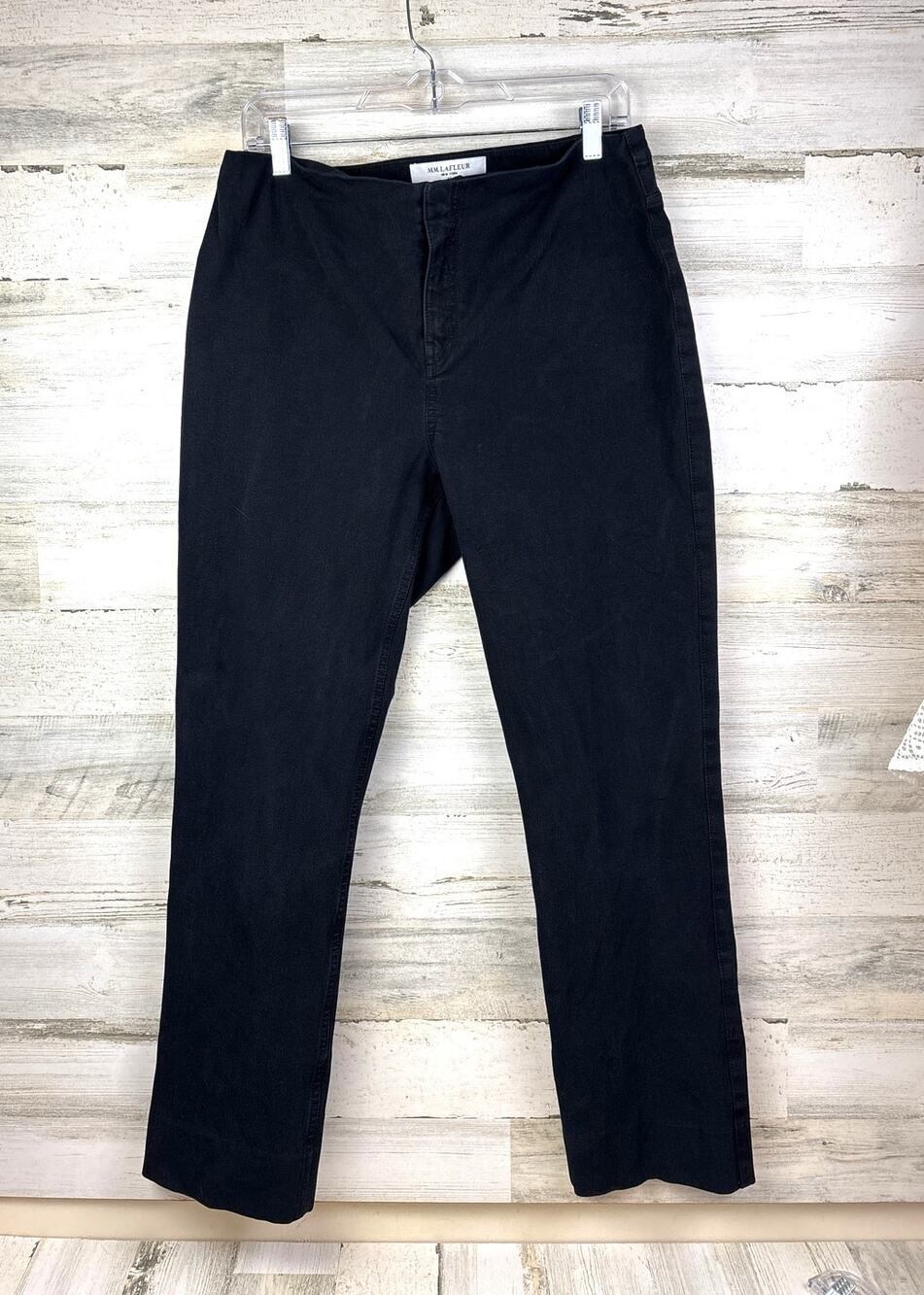 M.M. LaFleur Womens 12 Black Slim Leg Chino Casual Work Business Ankle Pant
